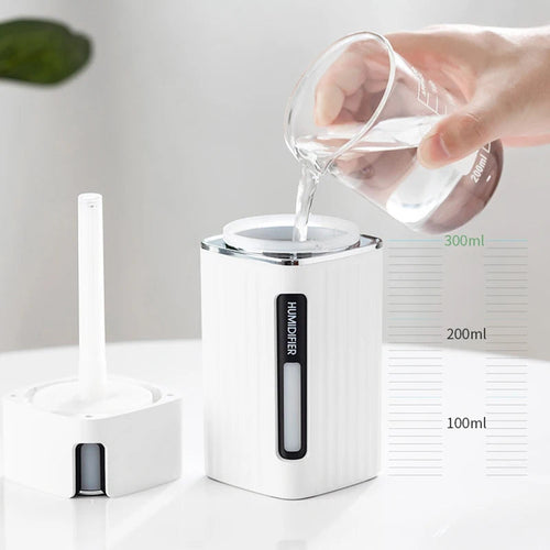 Humidificador de Vapor Frío de 300 ml con Luz LED